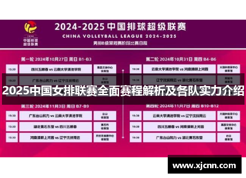 2025中国女排联赛全面赛程解析及各队实力介绍